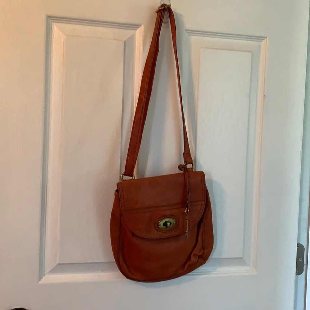 Fossil burnt orange purse